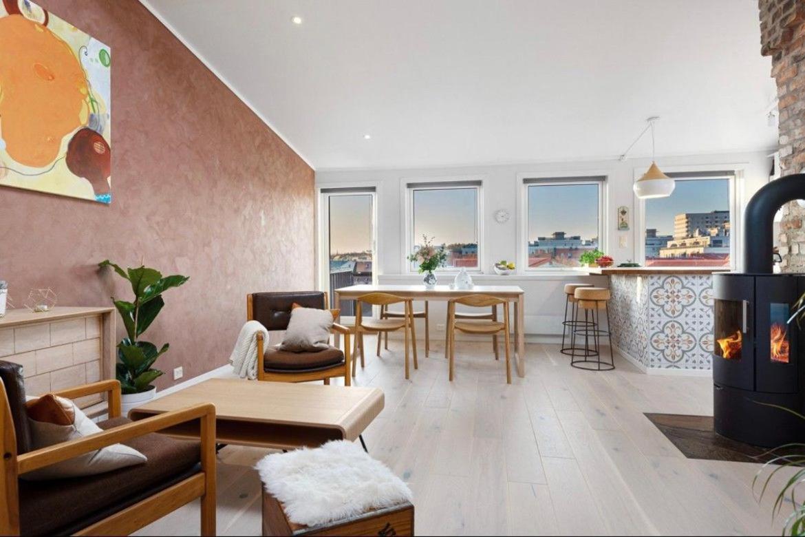 Penthouse In Oslo'S Hippest District Gruenerlokka Apartment Exterior photo